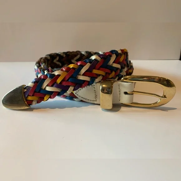 Capezio | Accessories | Capezio Rainbow Leather Braided Belt  display picture 1